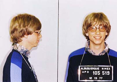Bill after being arrested in 1977 after a traffic violation