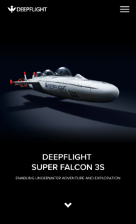 Screenshot of DeepFlight website on mobile